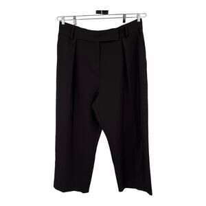 River Island pants Pleated Wide Leg Trousers black size 20